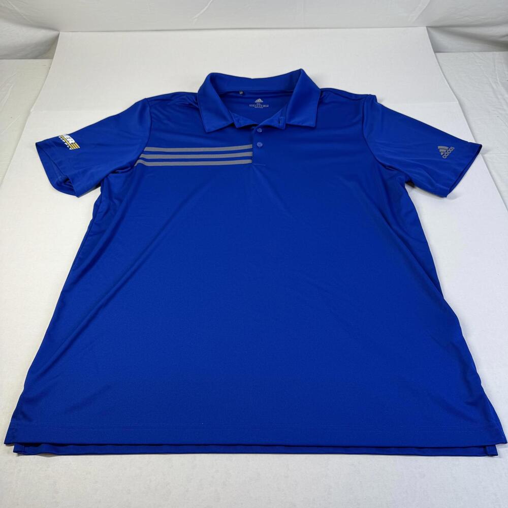 Adidas Men’s Blue Half Button Up Warner Electric Supply XL